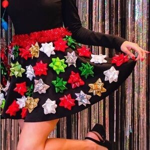 Festive Bow Mini Skirt